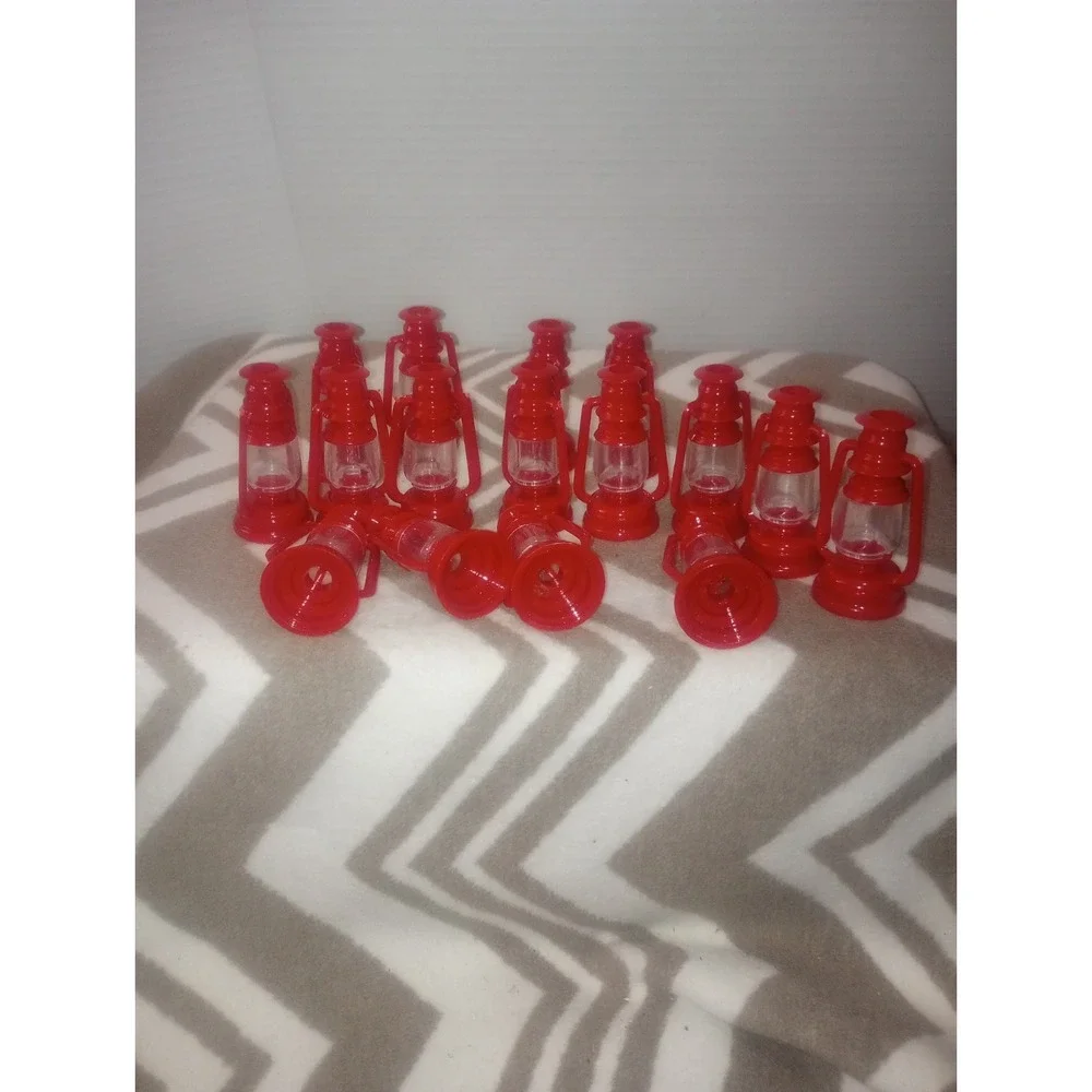 Camping Red Lantern Light Strand Covers Plastic Pk Of‎ 16